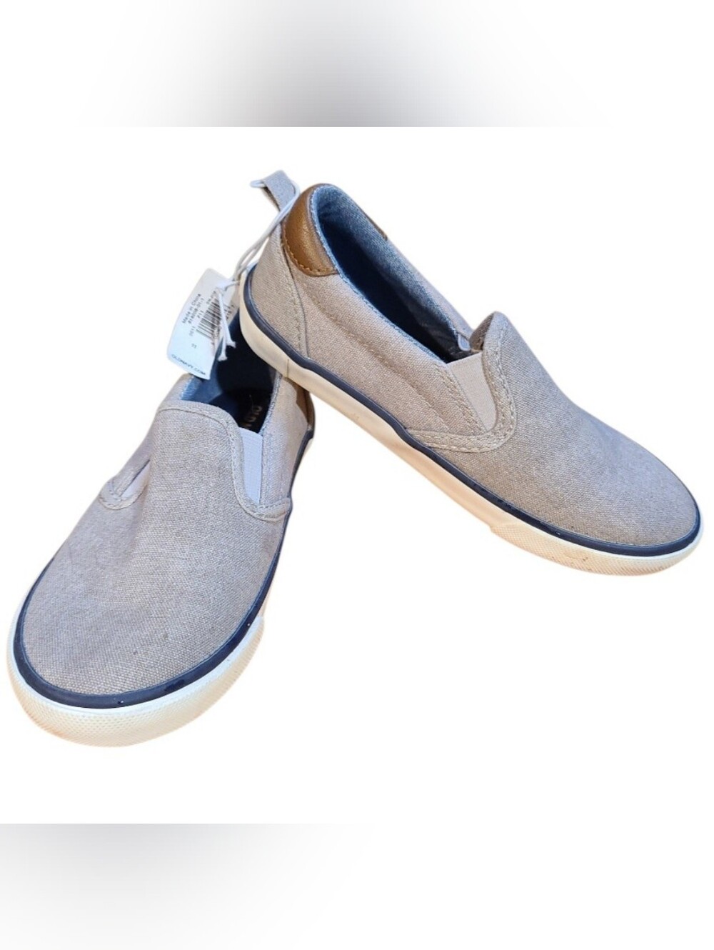 Old Navy Denim Canvas Sneakers. New! Youth Size 11. Unisex.